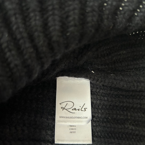 RAILS BLACK KNIT MINI DRESS - Picture 5 of 5